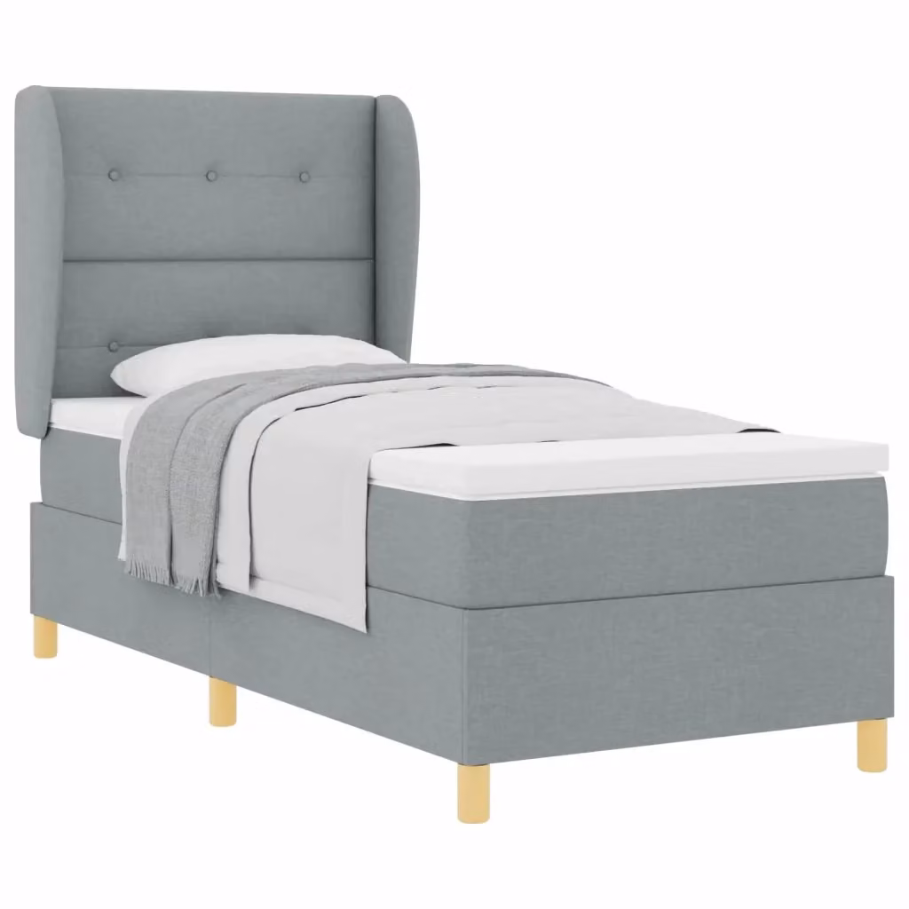 Letto ibrido con molle e schiuma vidaXL Grigio, L 200 cm x P 100 cm x H 33 cm – 2