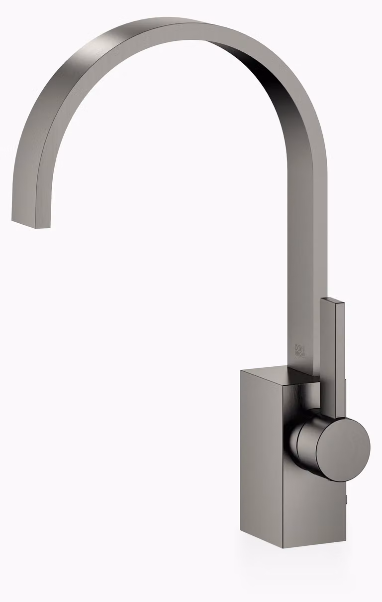 Dornbracht MEM Mitigeur monocommandé pour lavabos avec garniture d'écoulement, saillie 200mm, 33501782-99, 33501782-99