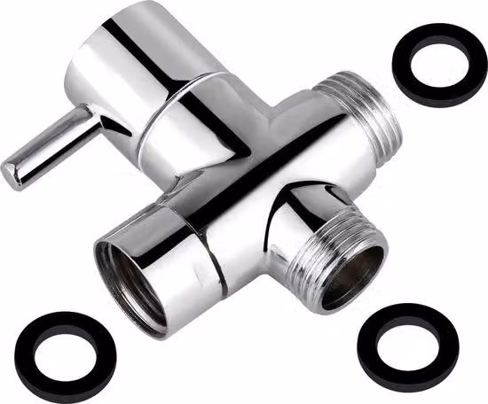 Valvola a 3 vie, ottone, 1/2" (20 mm), doccia, cromata
