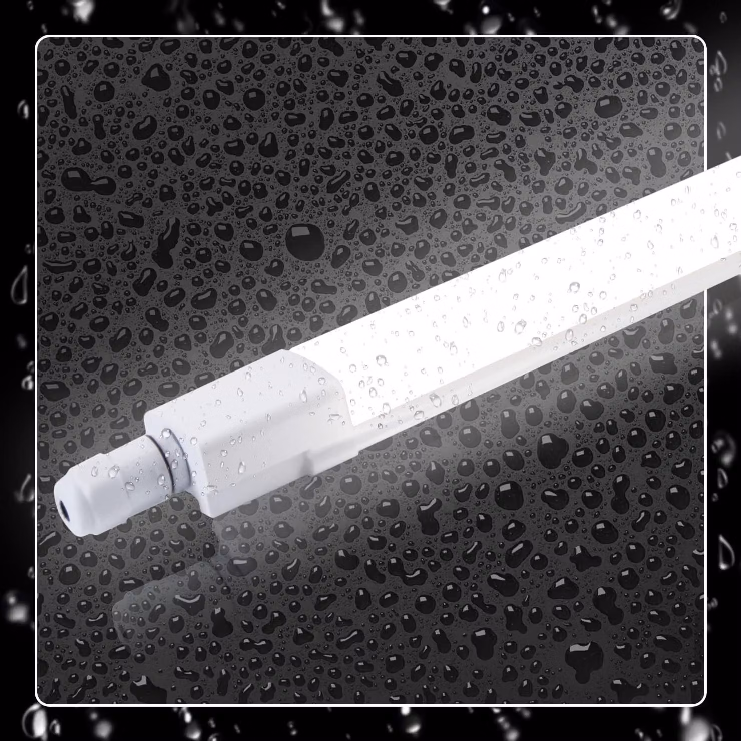 ZMH Luce per ambienti umidi LED 120CM lampada da officina 36W lampada da soffitto IP65 lampada da cantina tubo fluorescente bianco neutro per garage officina stanza umida cucina
