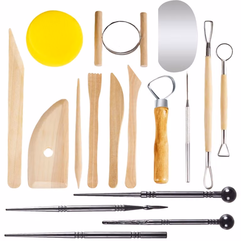 Set di strumenti per la Vetroceramica, set di strumenti per la lavorazione dell'argilla, set di 17 strumenti per la modellazione