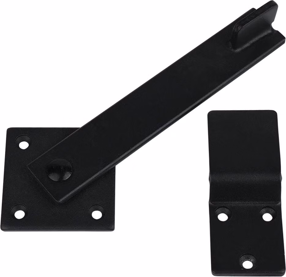 Blocco di sicurezza per cancello da giardino, colore nero, 155 mm - prezzo per pezzo