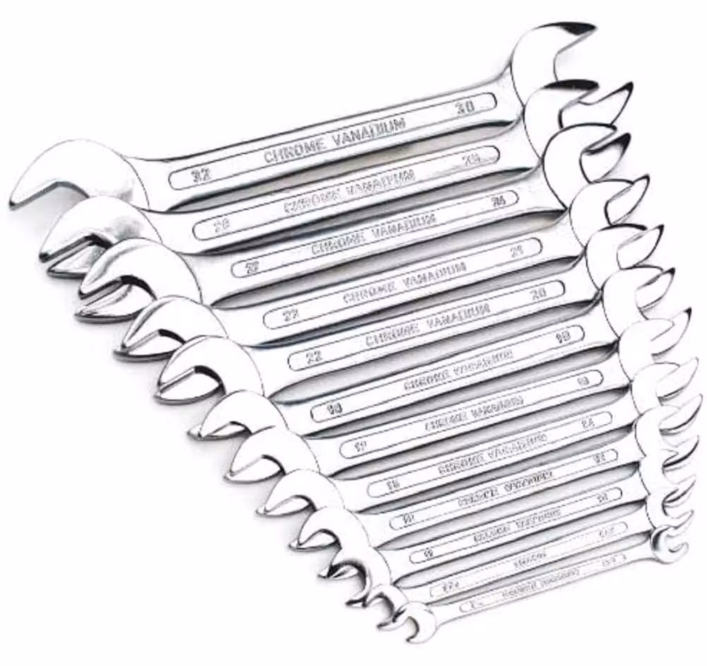 Set di chiavi fisse - 12 pezzi - Metriche da 6 a 32 mm - Acciaio al cromo-vanadio