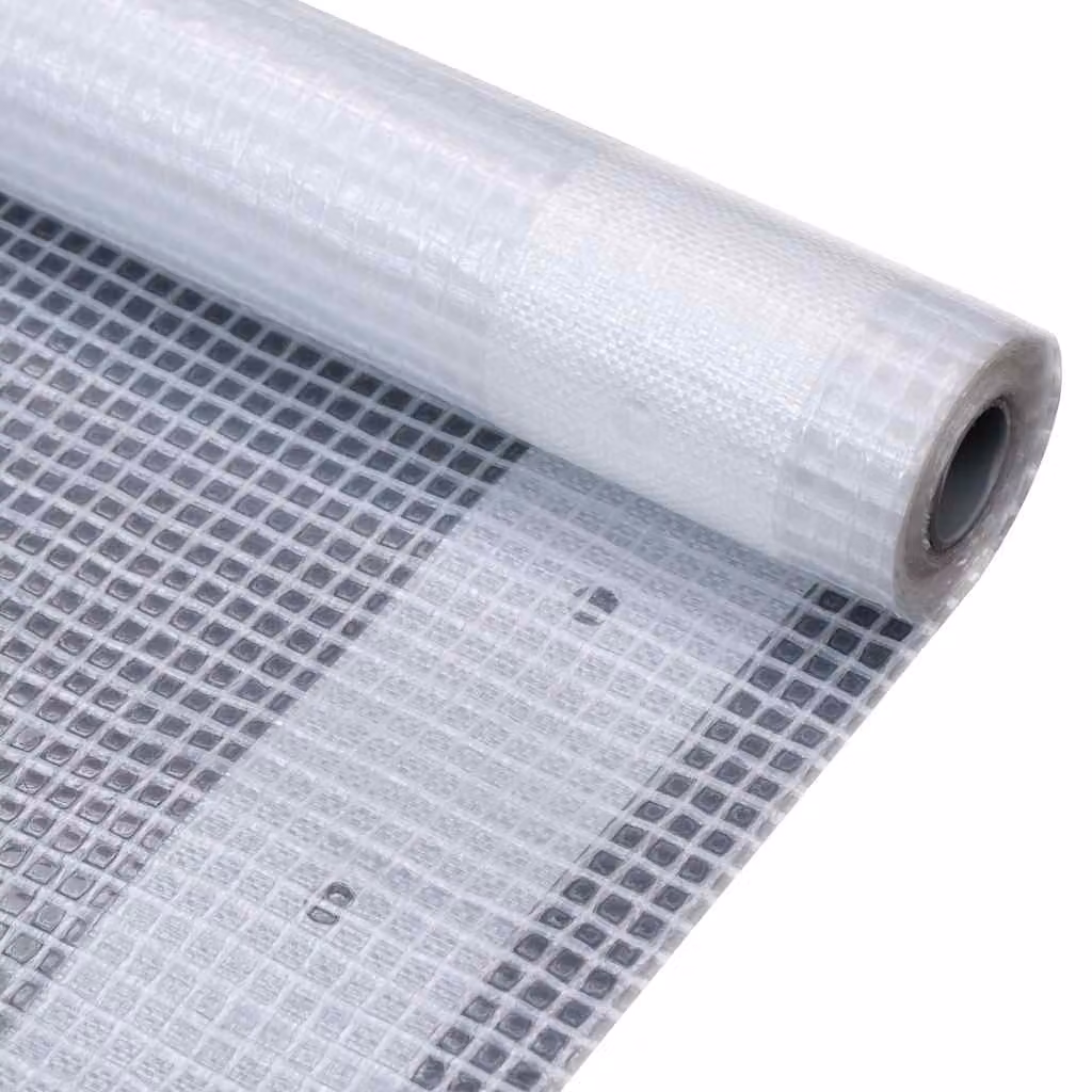 Telone Leno in plastica bianco vidaXL 4x4 m – 1