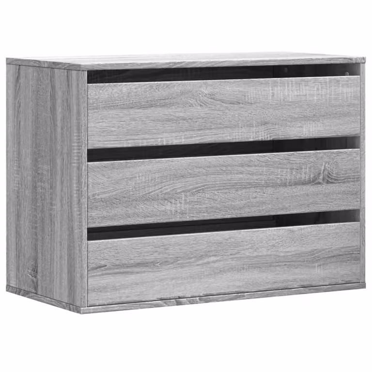 Cassettiera Angolare Grigio Sonoma 80x41x58cm Legno Multistrato