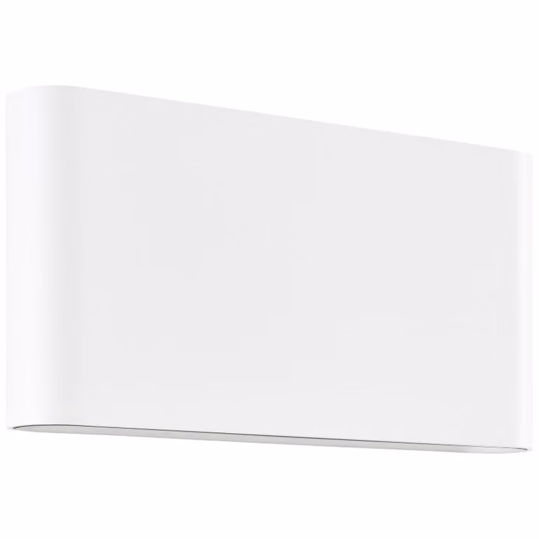 BRILLANTE applique moderna a LED per esterni WELBIE in bianco | luce su/giù | applique per illuminazione domestica | metallo/vetro | 14 watt 1300 lumen 3000 Kelvin