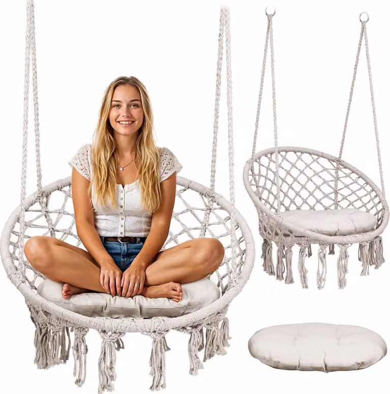 Poltrona da giardino BOHO, beige, cuscino | Sofotel
