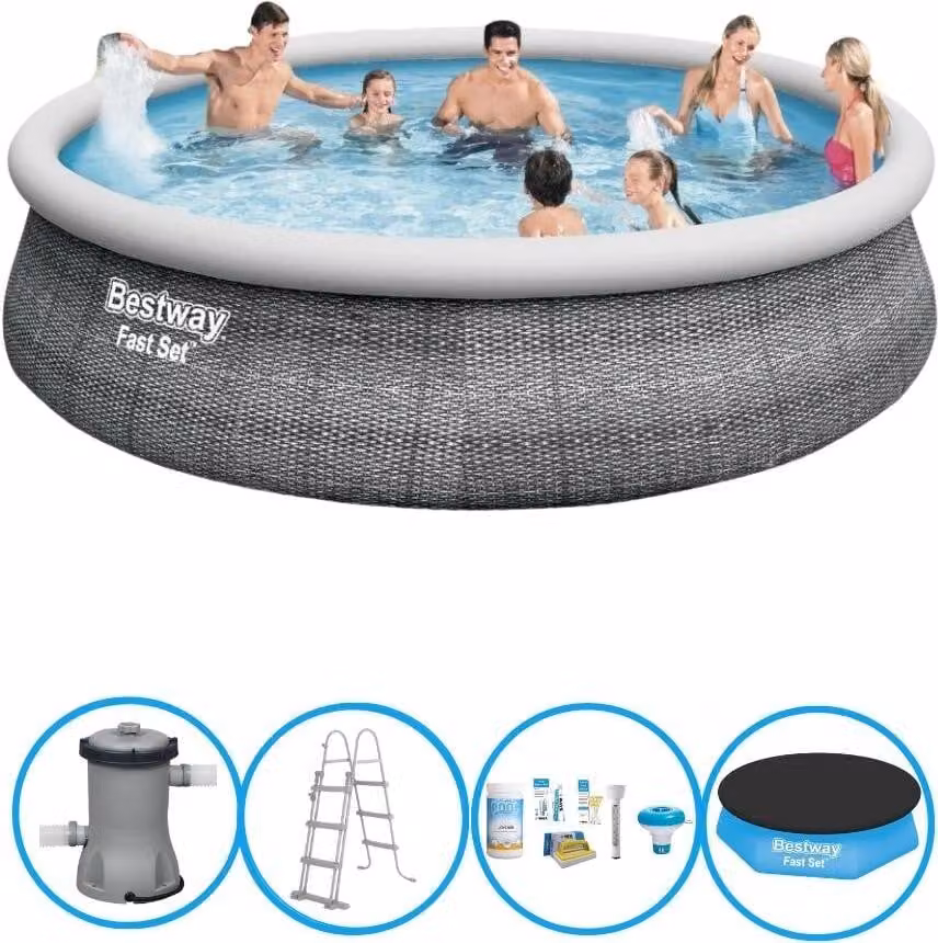 Set rapido per piscina Bestway - 457x107 cm - Pacchetto piscina