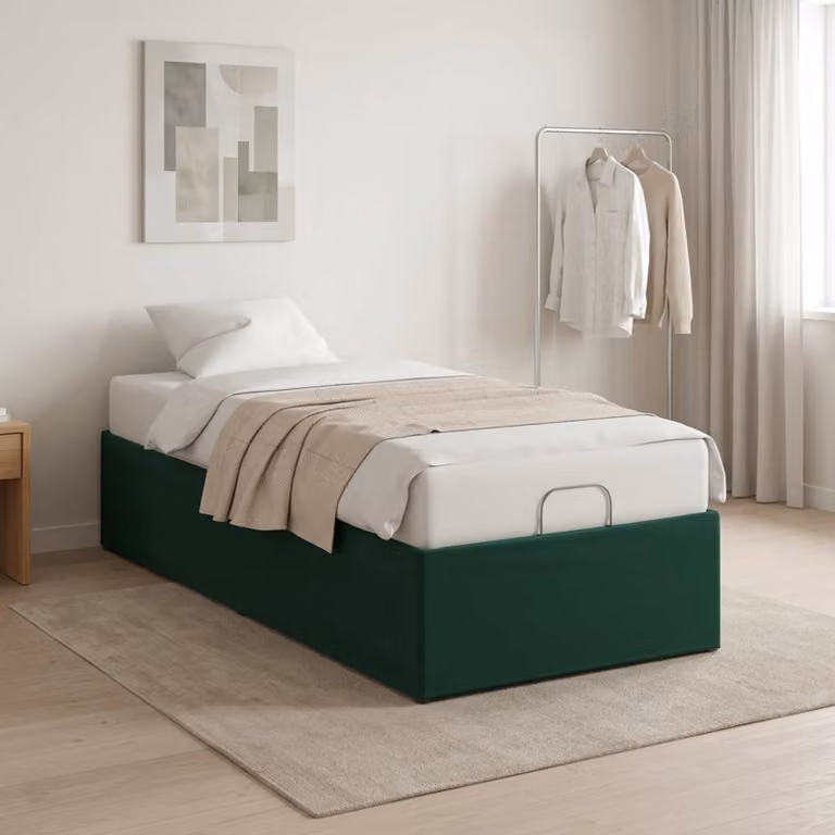 vidaXL Telaio Letto Elettrico Regolabile Verde Foresta