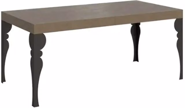 Tavolo allungabile rettangolare Itamoby beige con gambe antracite L: 200-304 cm, P: 90 cm, H: 77 cm – 1