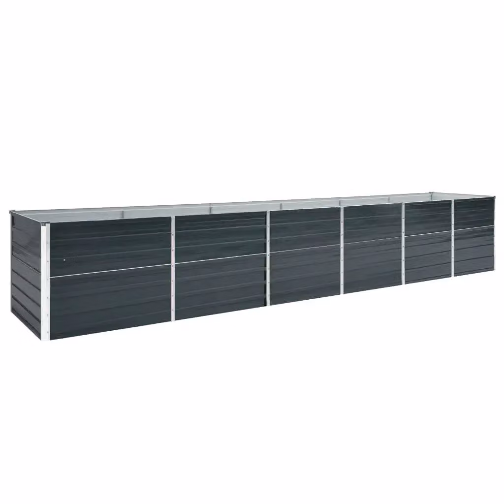 Letto Rialzato vidaxl in Acciaio Zincato Antracite L: 480 cm, P: 80 cm, H: 77 cm – 2