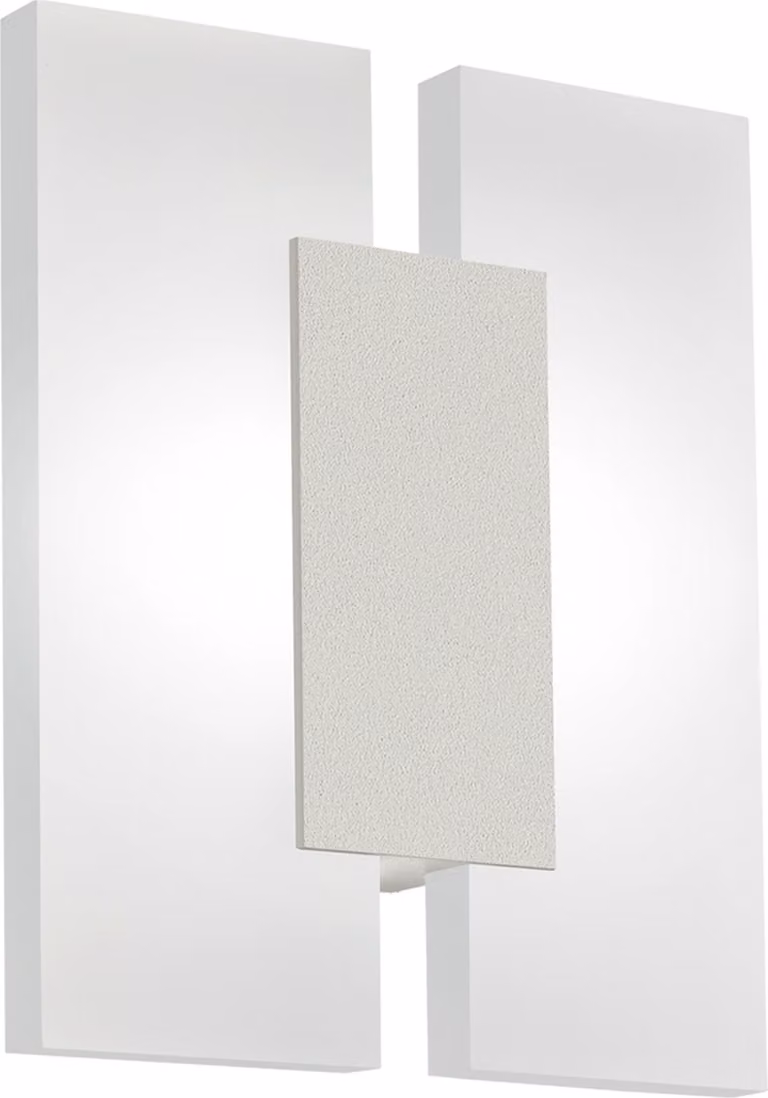 Plafoniera Minimal Metrass 2 Alluminio Nichel Satinato 2 Luci Led Integrato 4,5W