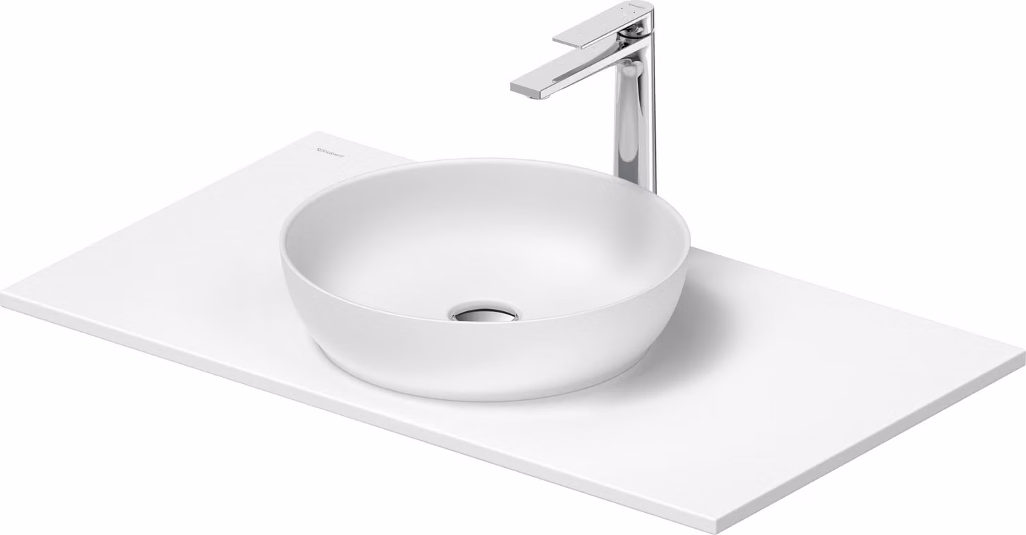 Set de lavabos Duravit Sivida rond avec console 880x500x123mm, 2680133200, 2680133200