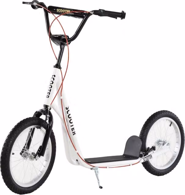 Pattinino per bambini e adolescenti Minimal bianco con altezza regolabile L/P/H: 139 x 58 x 90-96 cm