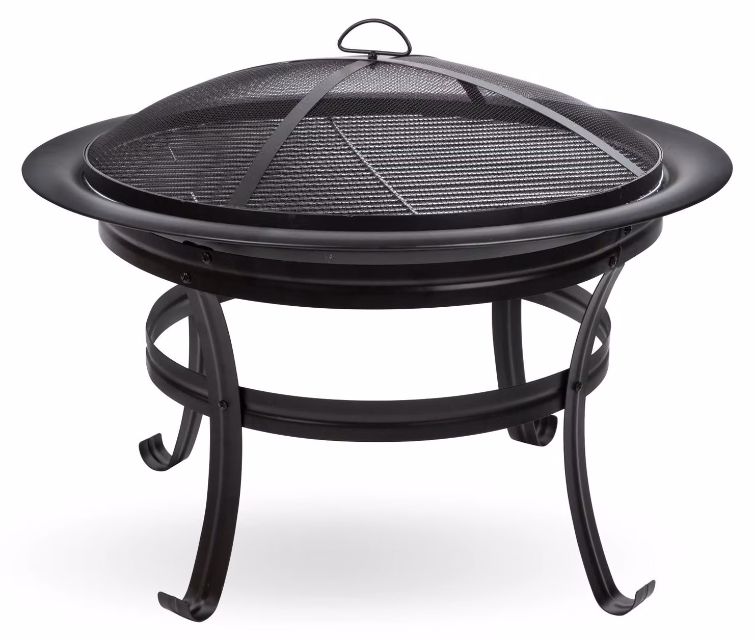 Caminetto da giardino con griglia Girona FS 750, nero