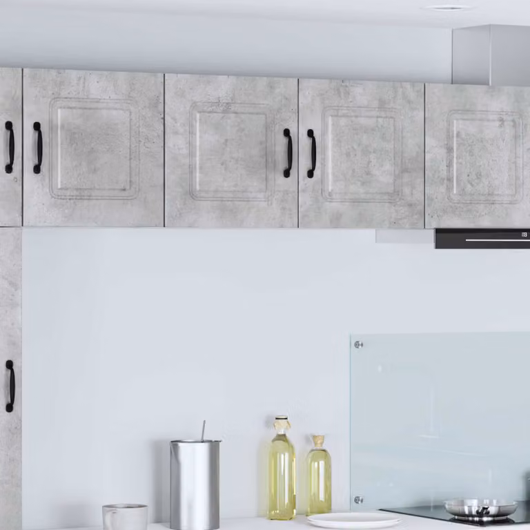 vidaXL Pannello lavastoviglie Kalmar Grigio cemento L: 80 cm, P: 31 cm, H: 40 cm