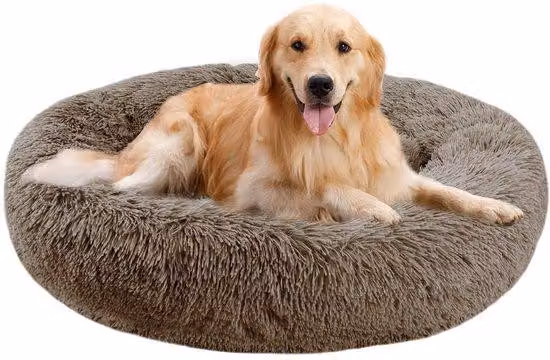 Cuccia rotonda lavabile per cani, 70 cm, morbida e antiscivolo