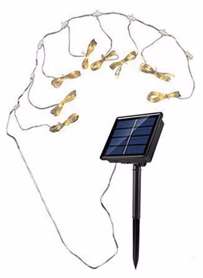 Catena luminosa solare con 104 LED, 8 modalità, grado di protezione IP65