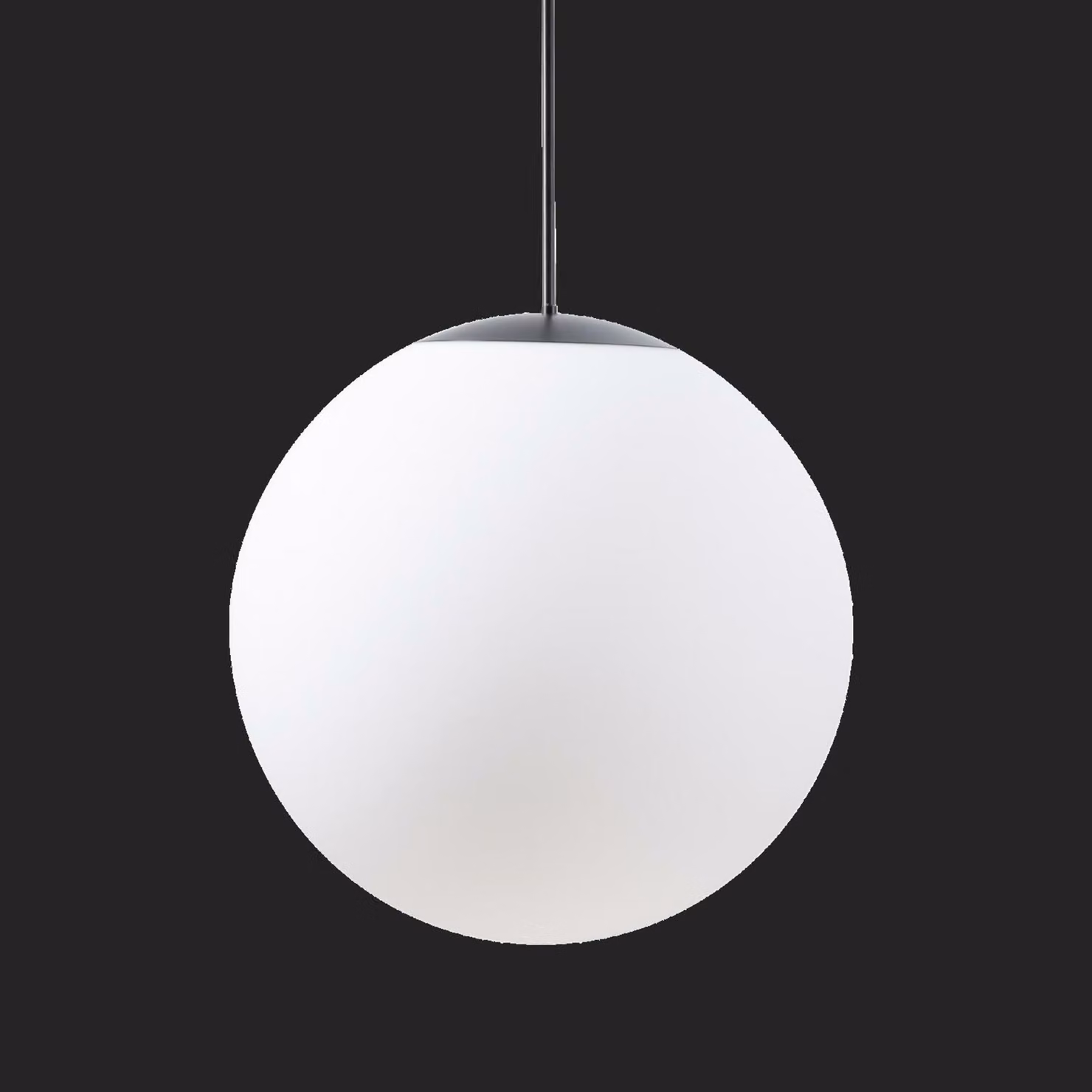 OSMONT ADR72542 ADRIA P4 HP apparecchio a sospensione in vetro bianco/nero IP40 4000 K 58W LED combinazione di emergenza 3 h