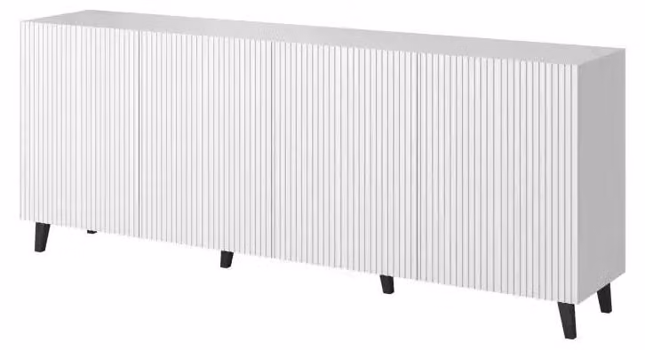 Comò PAFOS 200x42x82 bianco opaco