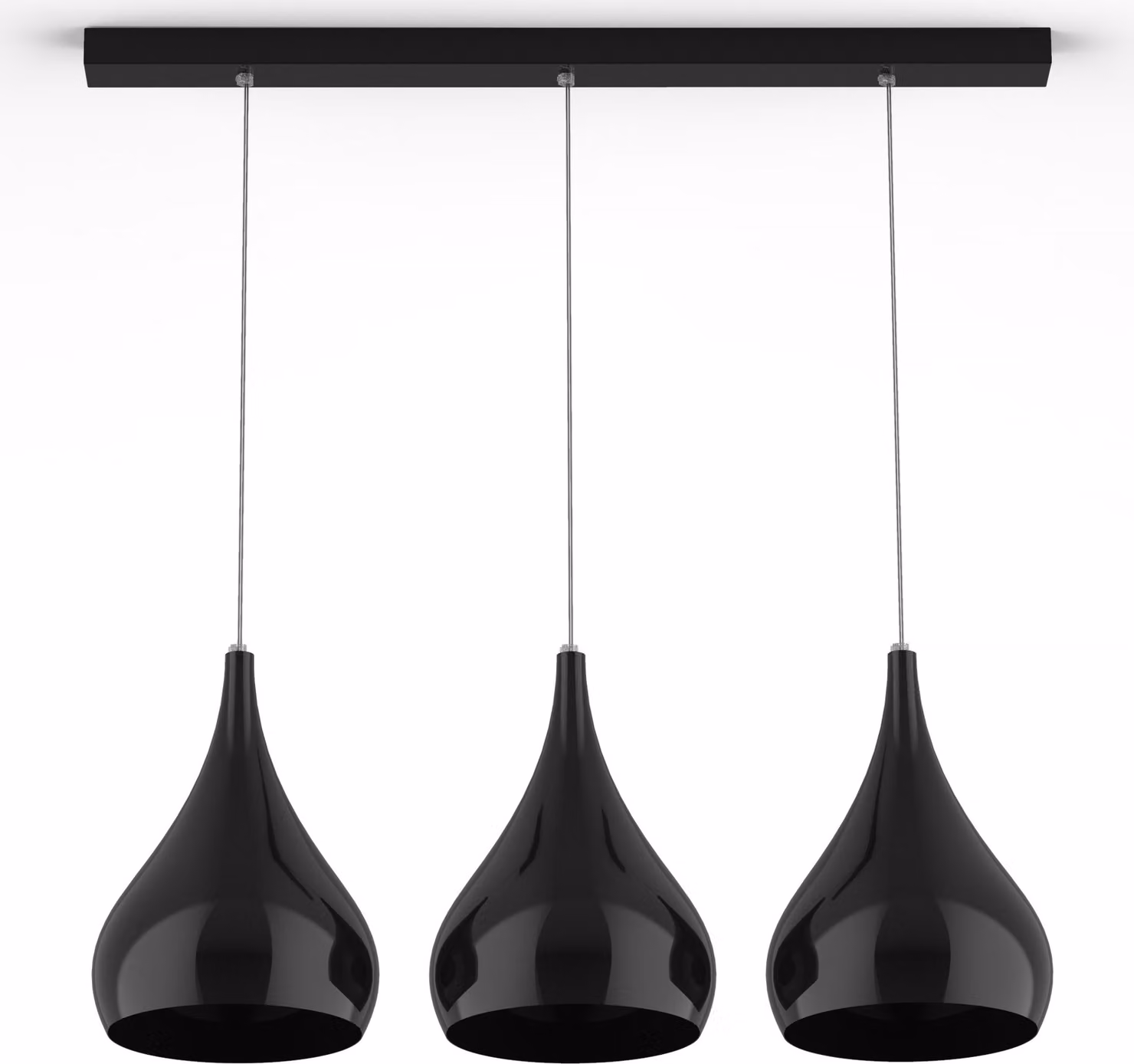 Lampada A Sospensione Calice Lineare X3 Monocolore Lucida