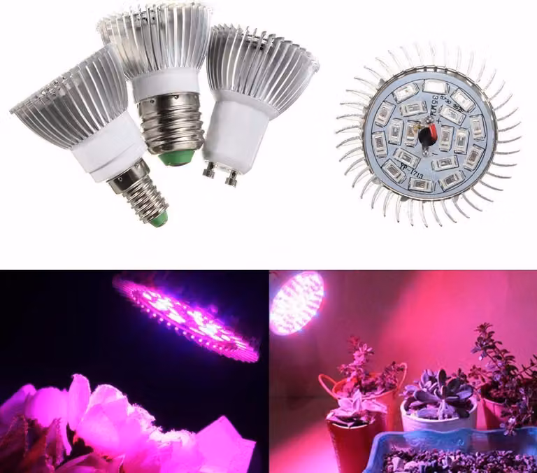 8W Fiore Pianta Idroponica spettro completo crescere luce LED lampadina Crescere lampadina - E27