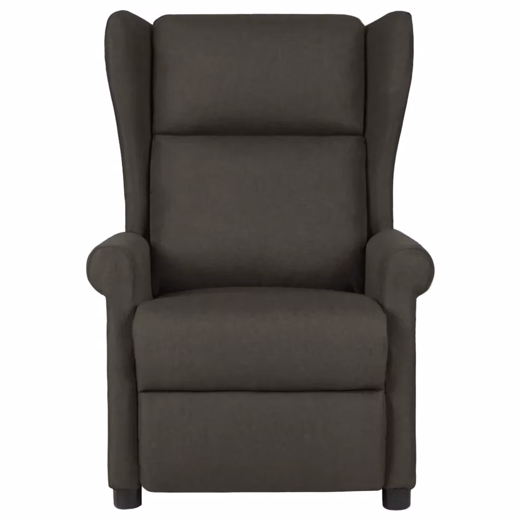 Poltrona Reclinabile Relax in Tessuto con Braccioli, Colore Grigio Tortora, Design Moderno – 2