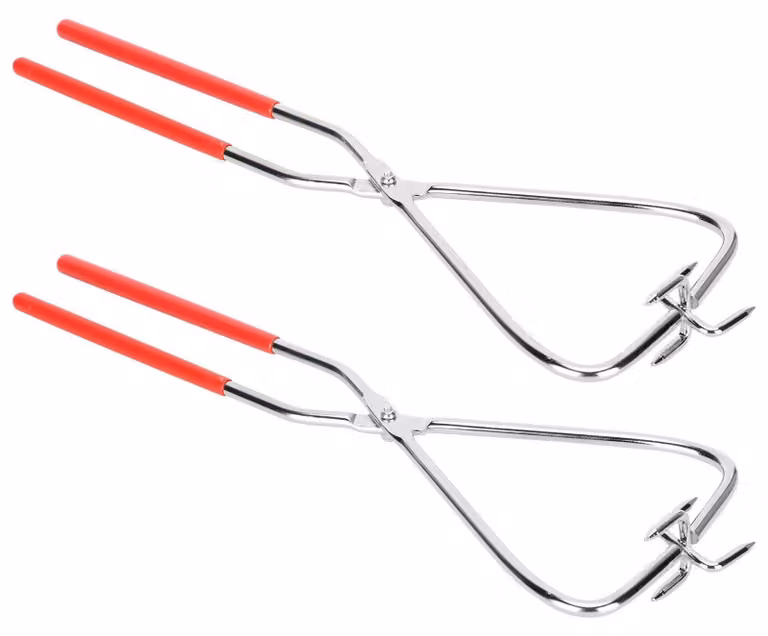 Set di 2 pinze da immersione in acciaio inossidabile per Vetroceramica