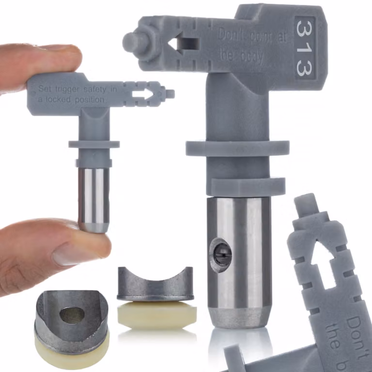 Rosfix Ugello di Spruzzatura Hi-Flow 313 – Larghezza di Spruzzatura 15 cm, Ugello 0,013 | Per Primer, Uretano, Epossidico | Compatibile con Graco