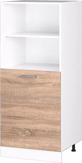 Dispensa universale R-Line Sonoma 60 cm con ripiani aperti e anta Vicco