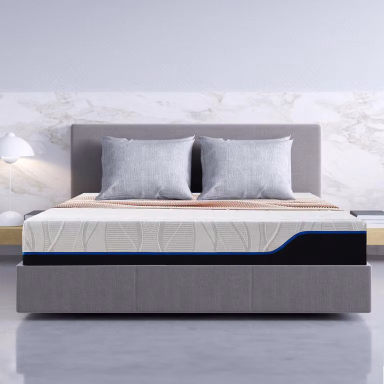 Materasso in memory foam con gel, dimensioni 100x200 cm, altezza 18 cm, supporto medio