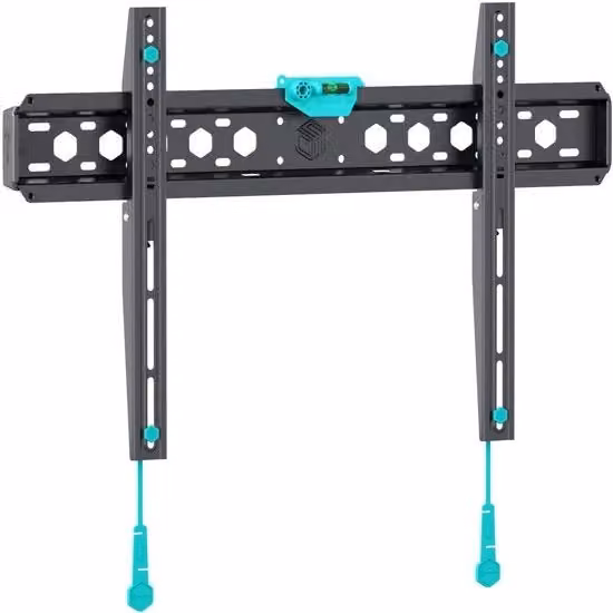Muurbeugel per schermo da 43 a 85 pollici fino a 68 kg, muurbeugel per schermo ultradunno, muurbeugel per schermo VESA 75x75-600x400, muurbeugel per schermo universale nero FM6-B