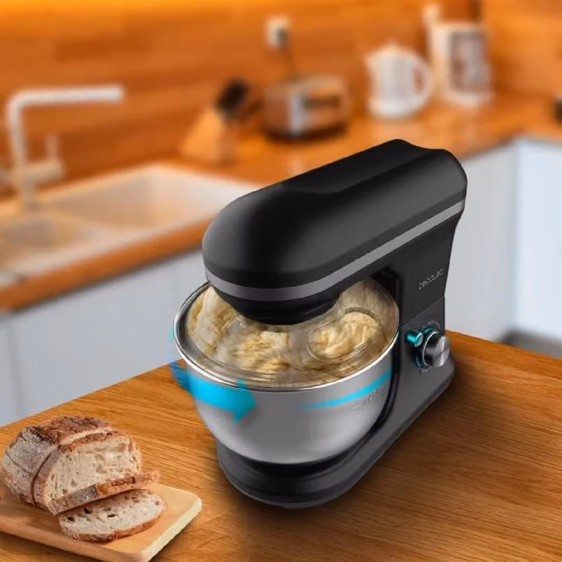 Impastatrice Planetaria Cecotec Cecomixer Merengue Black con Ciotola da 5L e Funzione Ice-Cream 1200W – 2