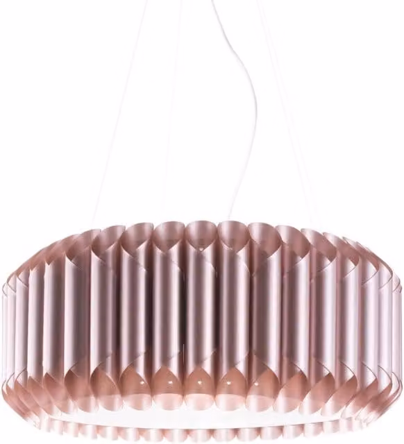 Sospensione Pink Metal in Metallo Cromato Cm. 60 x 31h