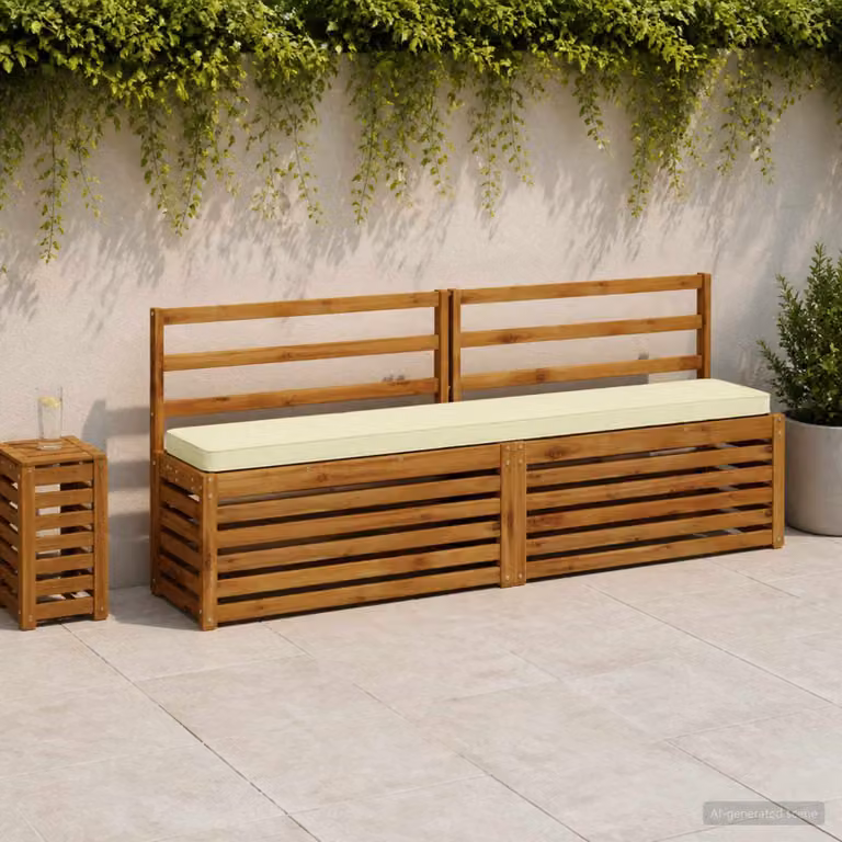 Cuscino per Panchina vidaXL VUGHT in Poliestere, Colore Beige, Design Moderno e Rettangolare