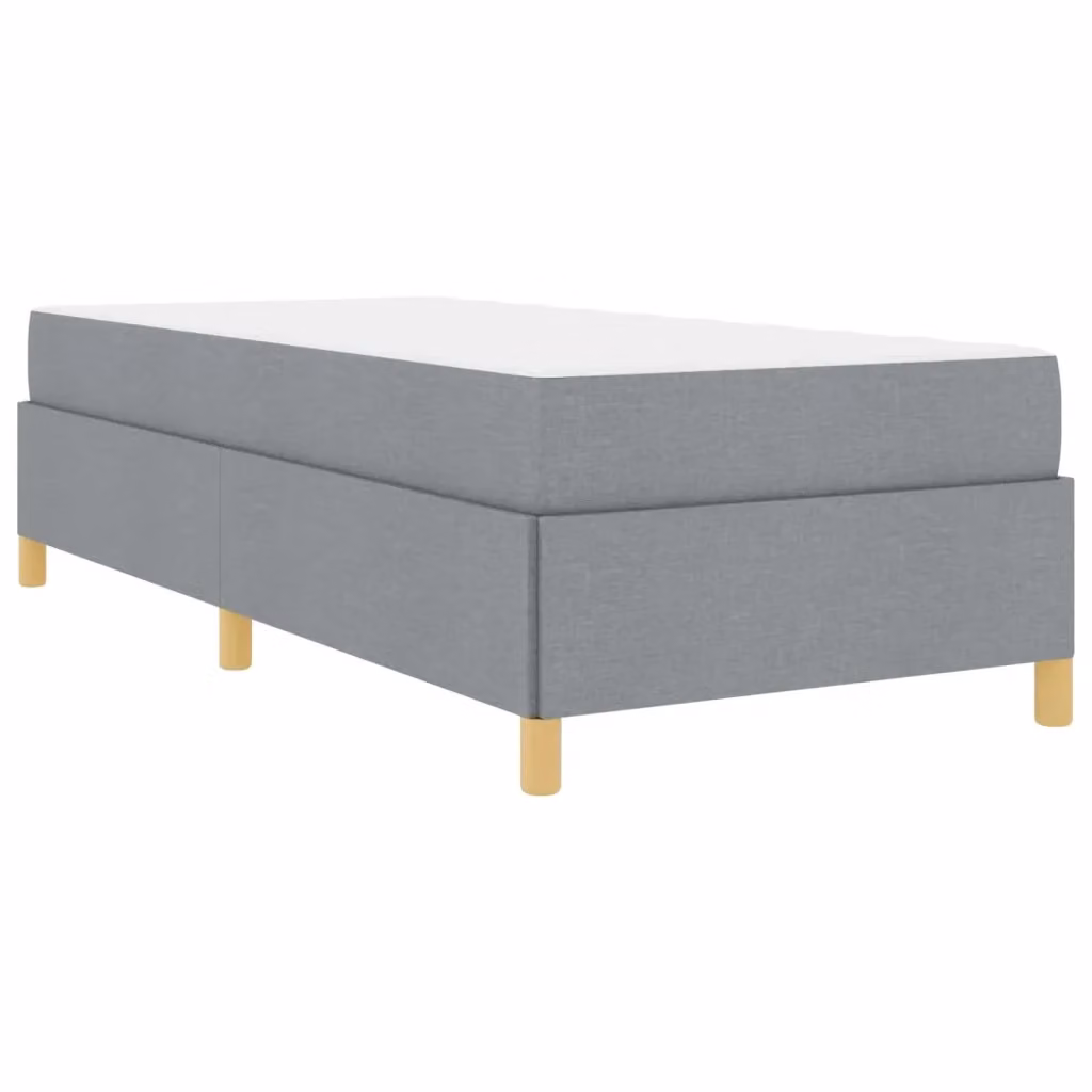 Struttura del letto vidaXL in tessuto grigio con cassetti, L 80 x P 200 cm – 2