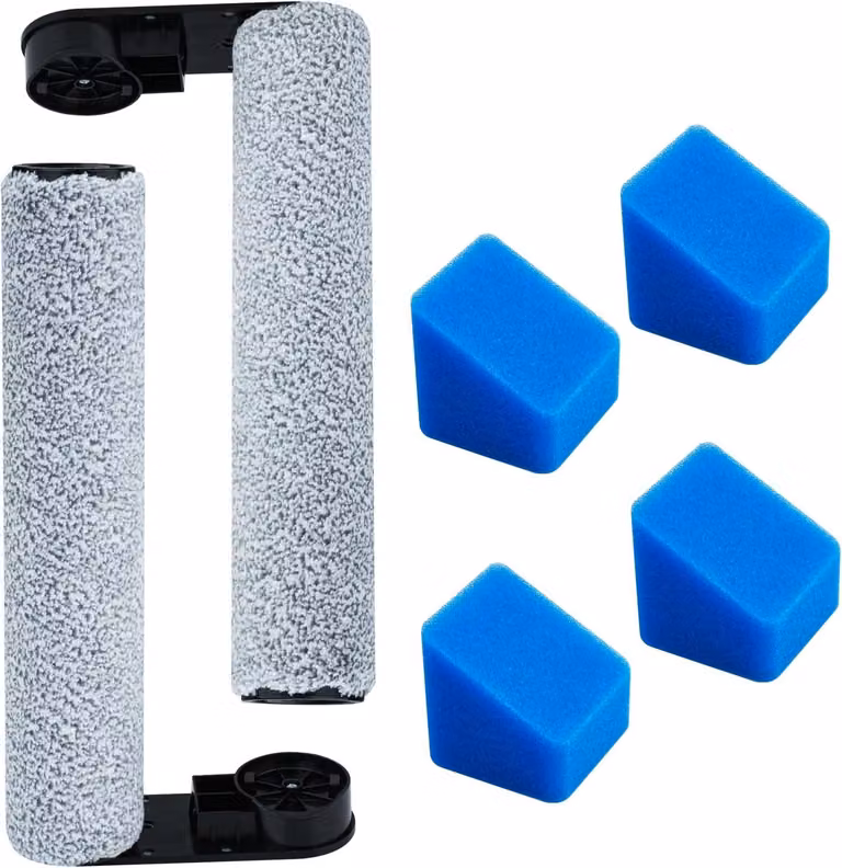 Set di accessori per aspirapolvere ad acqua e a secco, composto da 2 spazzole turbo in microfibra, 4 filtri, adatti per pavimenti duri