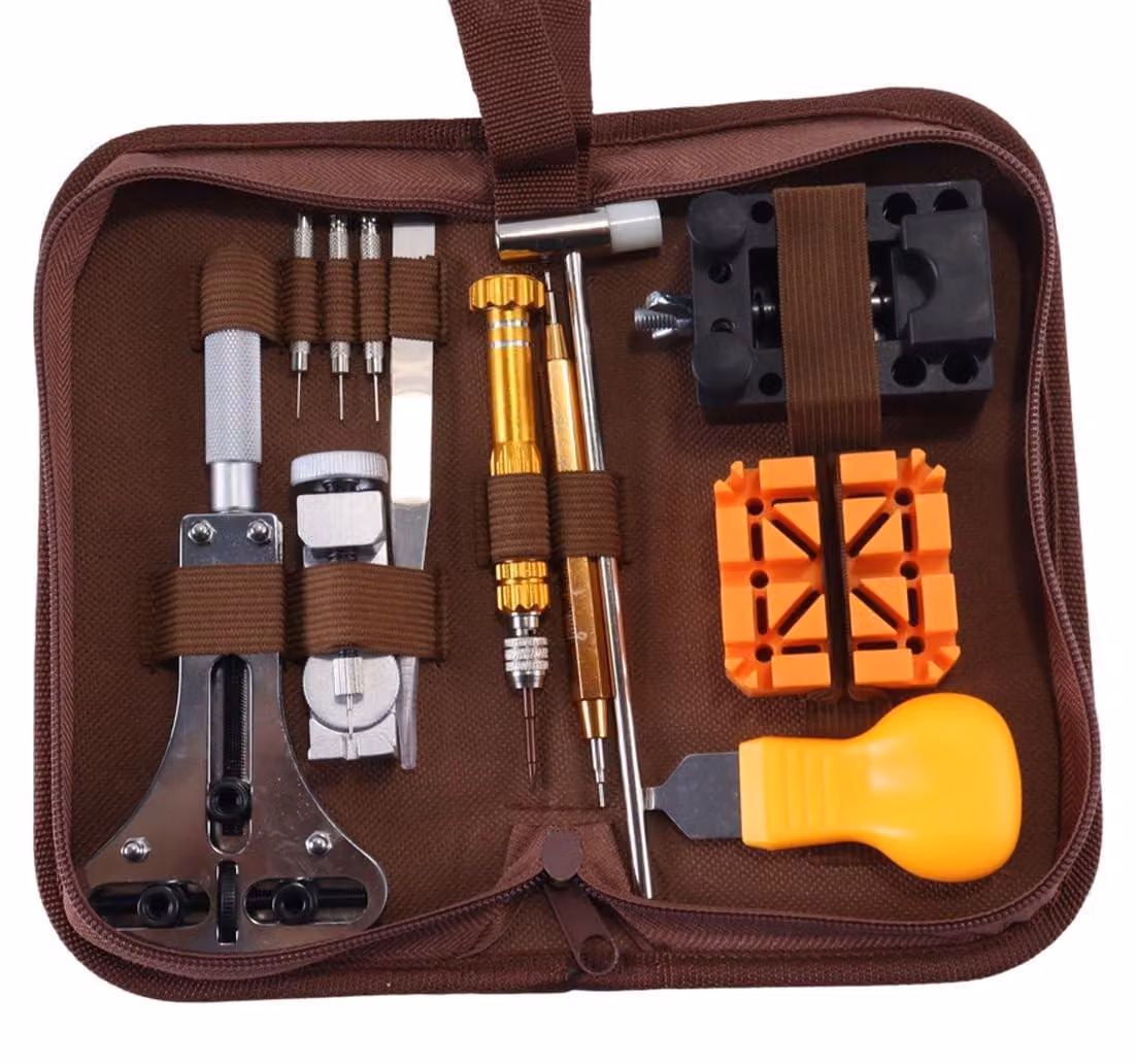Kit di riparazione orologi con 149 pezzi, ideale per uso domestico