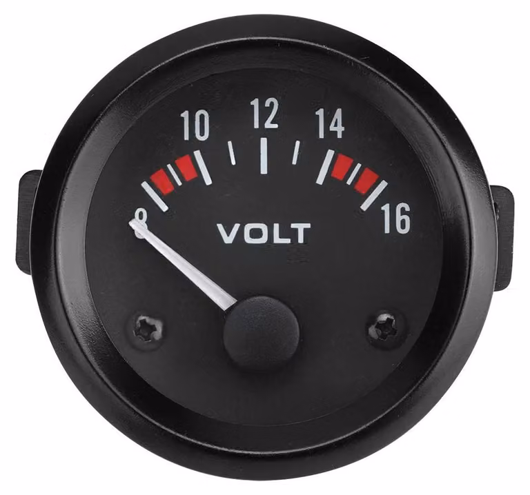Voltmeter da 52 mm, 8-16V, 12V, universale per auto