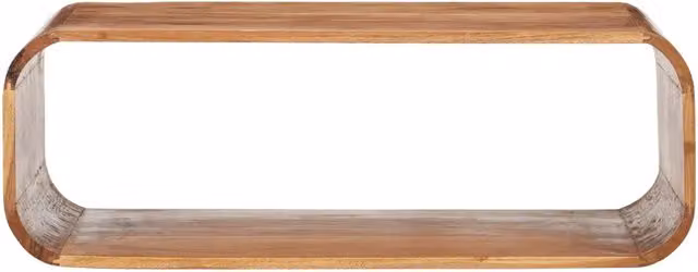 Tavolino da salotto rettangolare vidaXL in legno di acacia marrone stile vintage L: 90 cm, P: 50 cm, H: 30 cm – 1