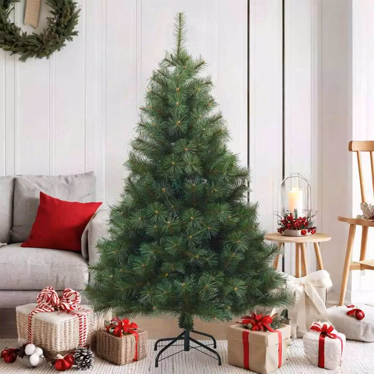 Maison Exclusive - Albero di Natale artificiale pieghevole verde 150 cm PVC, acciaio