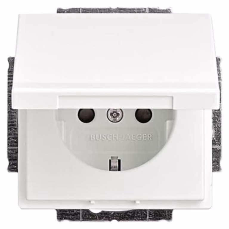 Busch-Jaeger SCHUKO inserto presa di corrente studio bianco opaco 20 EUKB-884
