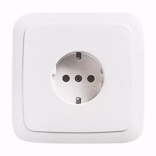 Busch-Jaeger 20 EUJSR-214 Presa SCHUKO®, con telaio di supporto avvitabile, bianco alpino