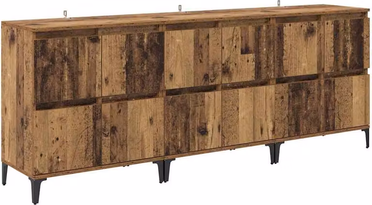 Sideboards 3 pcs Legno vecchio 60 x 35 x 70 cm