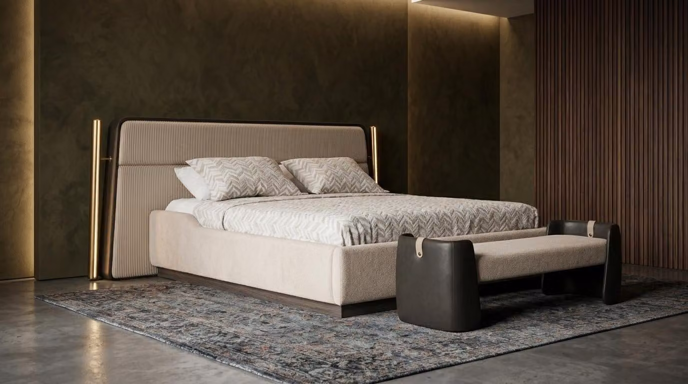Bett Bank: camera da letto, stile moderno, colore marrone, confortevole, comodo, pratico
