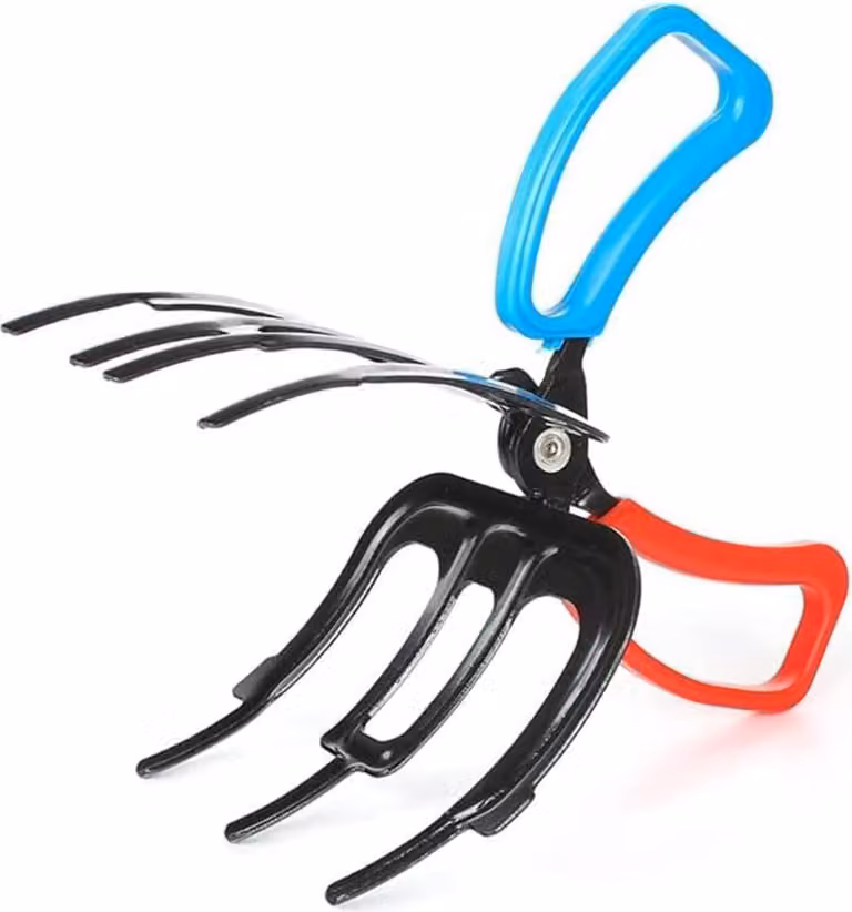 Pinze da pesca Pinza in metallo a tre denti per il controllo del pesce Artiglio portatile per la manipolazione dello strumento Accessori