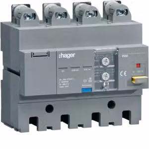 Blocco FI Hager P250 4P 100 A, corrente nominale da 30 mA a 6 A, HBT100H