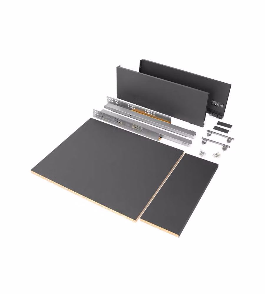 Emuca Kit cassetto con pannelli 500 x 178 x 450 mm