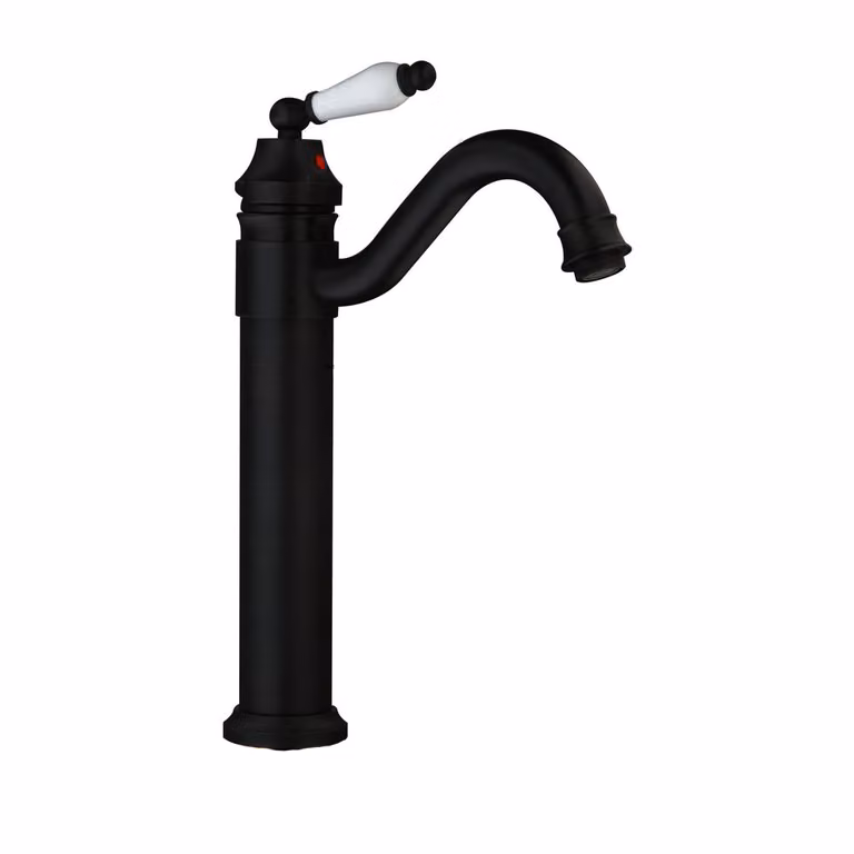 Miscelatore per lavabo in stile retrò NERO