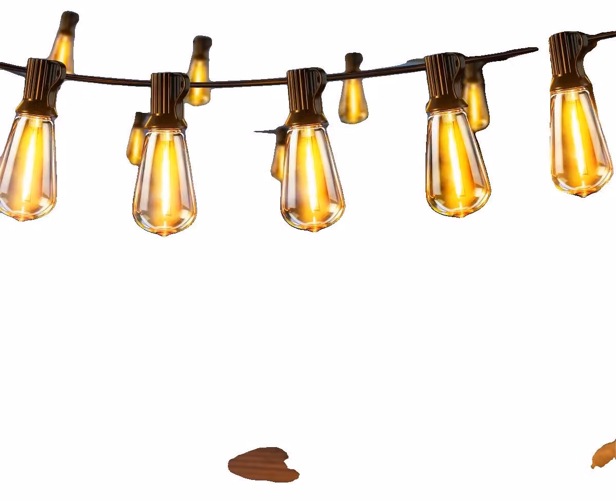 Catena luminosa a LED, 8 modalità di illuminazione, design impermeabile, 46,6 metri, 80 lampadine